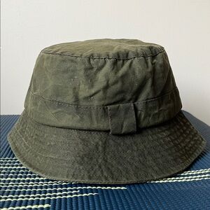 Barbour Olive Green Bucket Hat